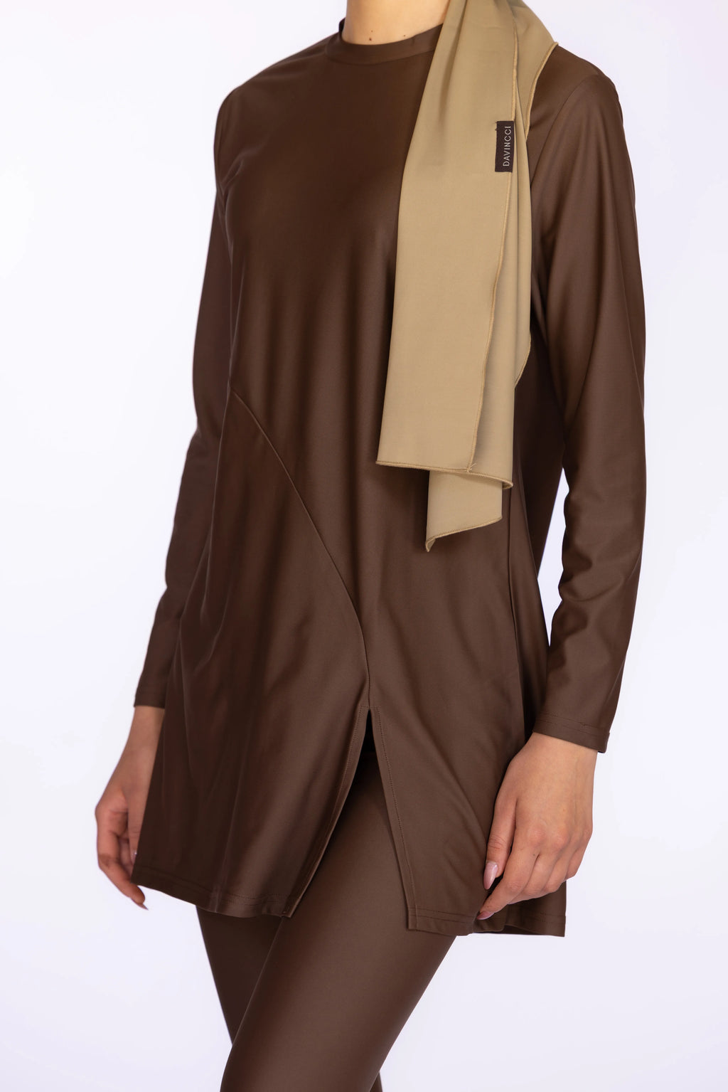 Burkini Hijab in Brown Beige | Davincci