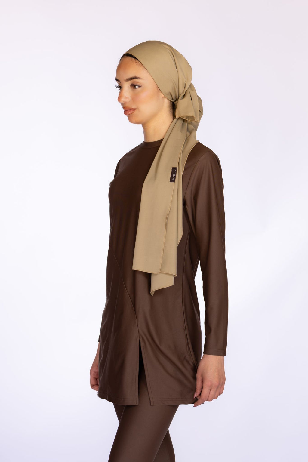 Burkini Hijab in Brown Beige | Davincci
