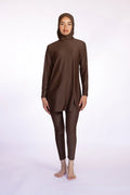 3-Piece Burkini Set in Brown | Davincci