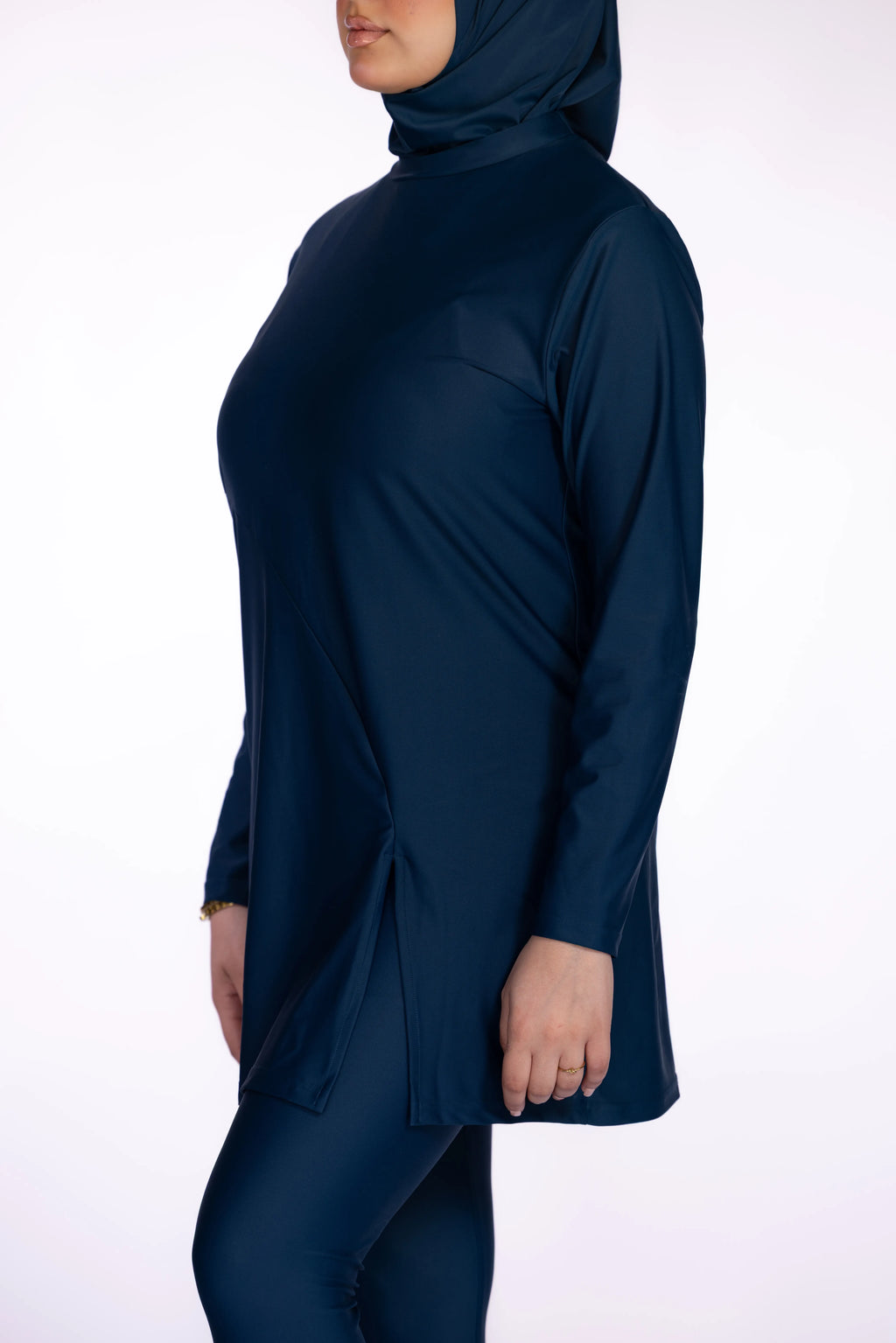 3-piece Burkini Set in Navy Blue | Davincci
