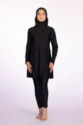 3-piece Burkini Set in Black | Davincci