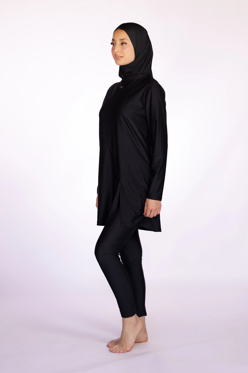 3-piece Burkini Set in Black | Davincci