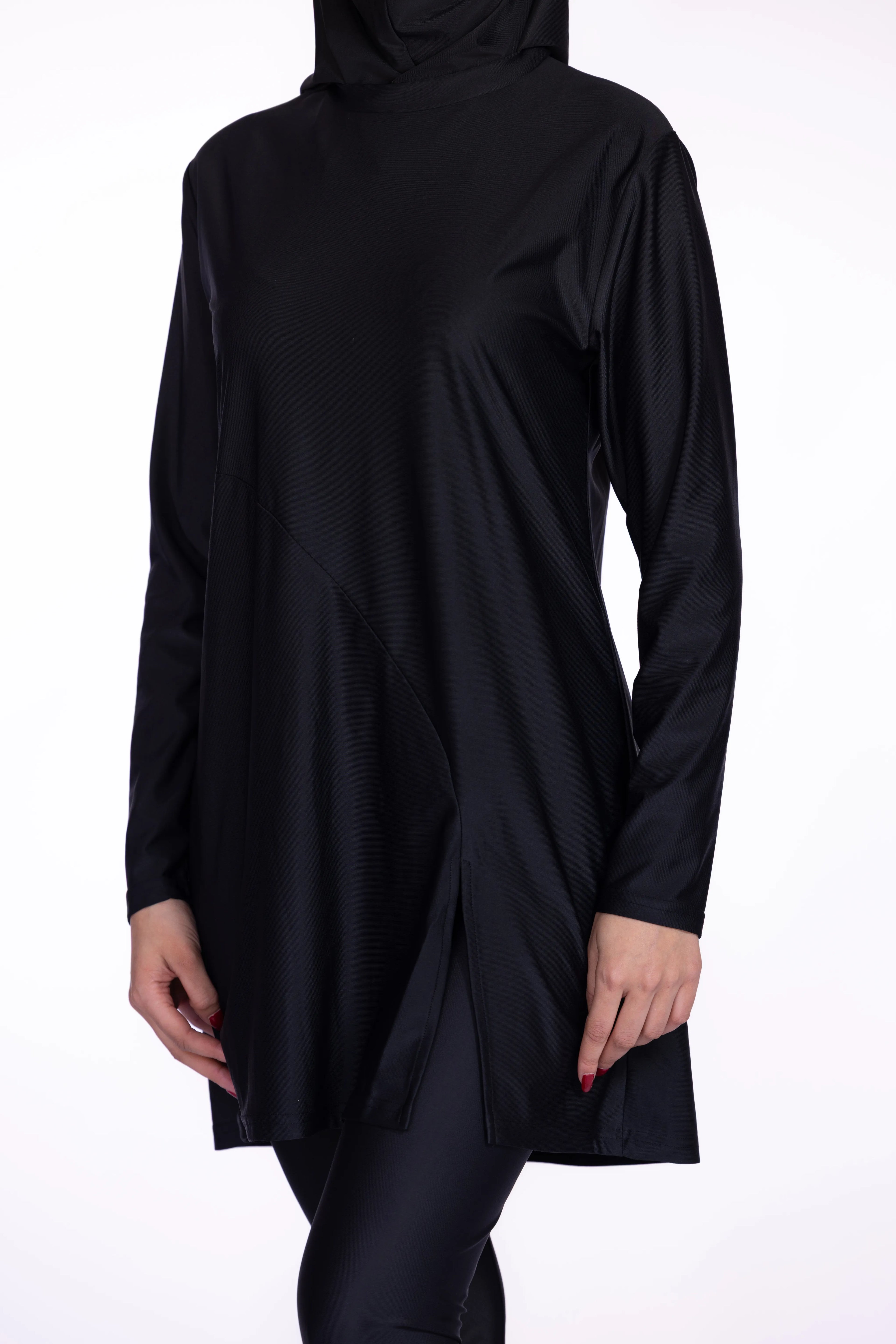 3-piece Burkini Set in Black | Davincci