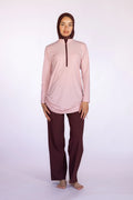 3-piece Burkini Set Zipper in Blush Pink | Davincci