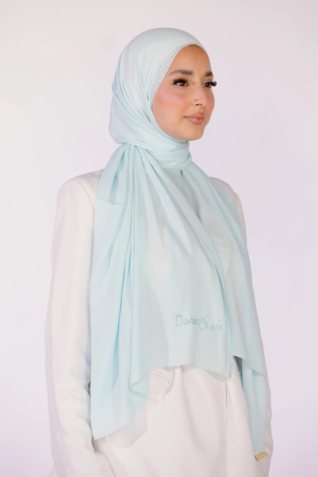 The Signature Muslin in Sky Blue | Davincci